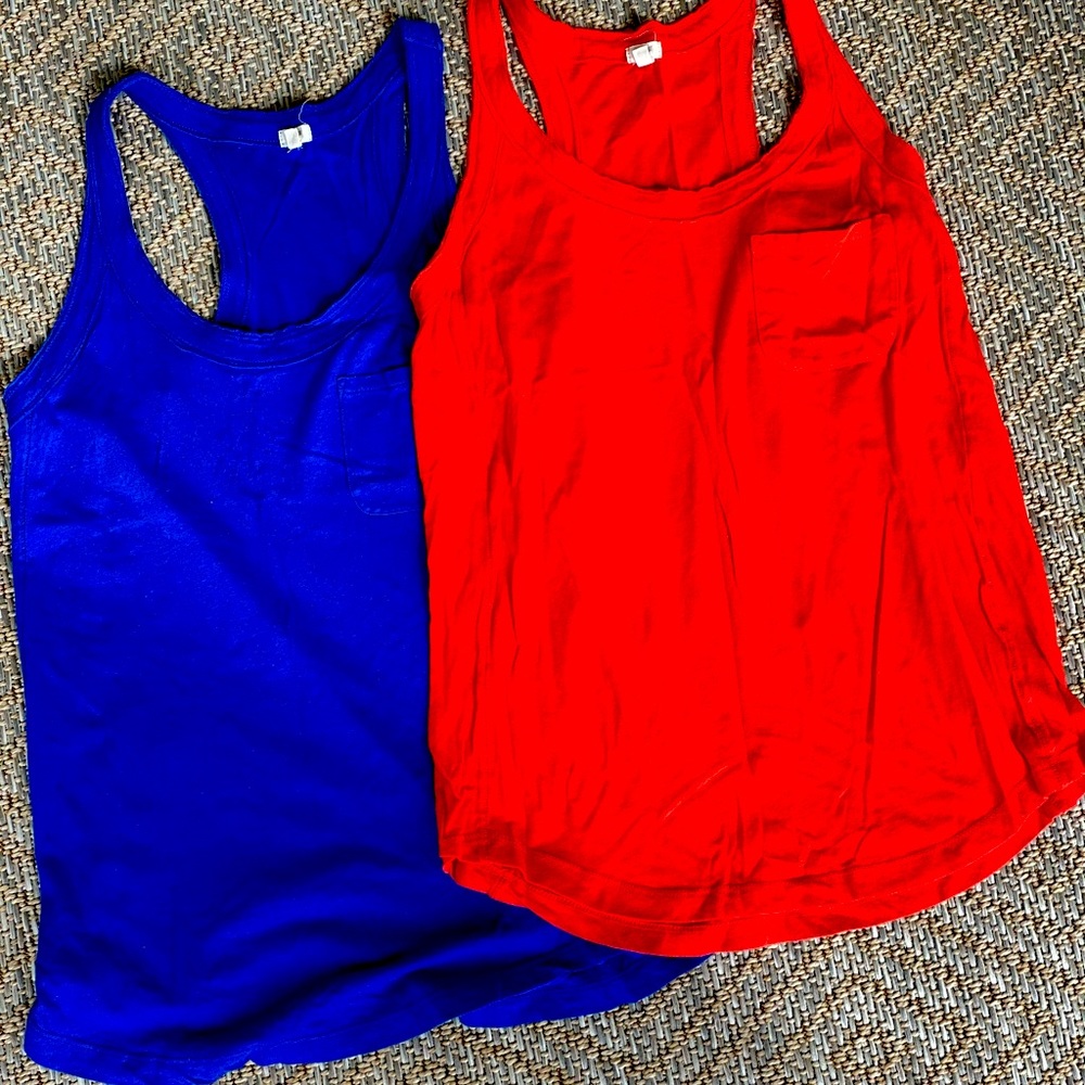 J. Crew XS Cotton Tank - Set of 2
